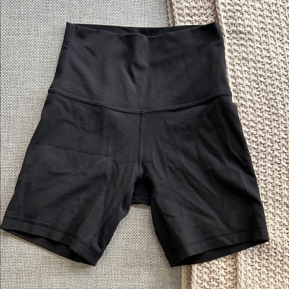 lululemon athletica High-Rise Black Bike Shorts